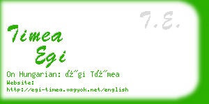 timea egi business card